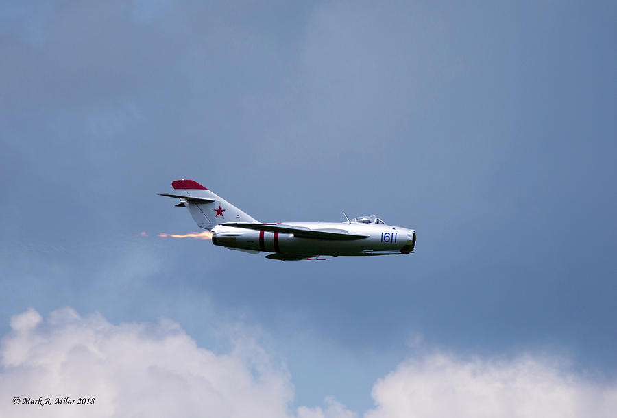 Randy Ball's MiG-17F showing off its afterburner Photograph by Mark ...