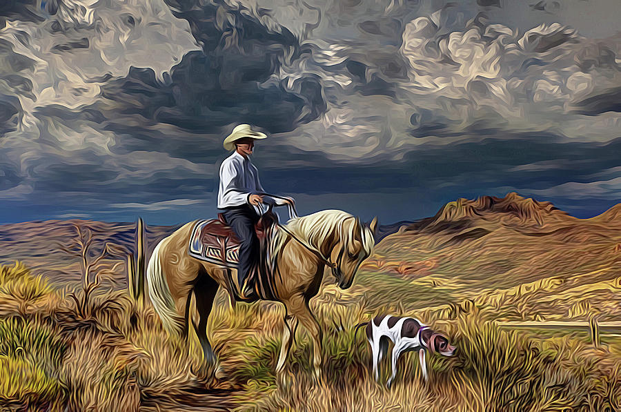 Range Rider Digital Art by Steve Lockwood