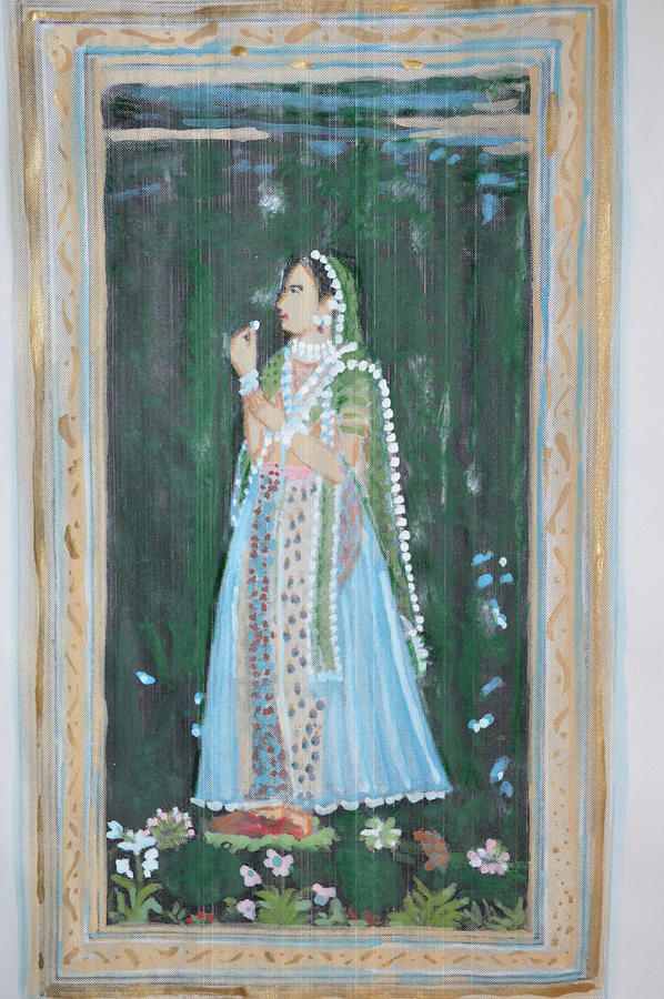 Queen Painting - Rani waiting for her Raja by Vikram Singh