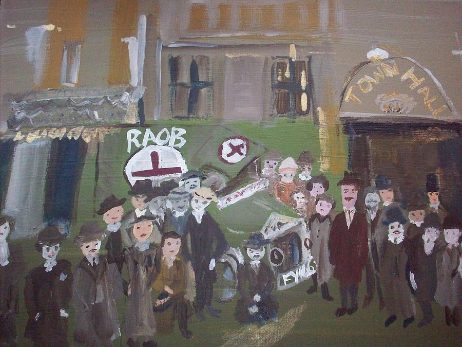 RAOB ambulance Painting by Judith Desrosiers