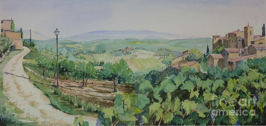 Rapale, Tuscany Painting by Bev Morgan