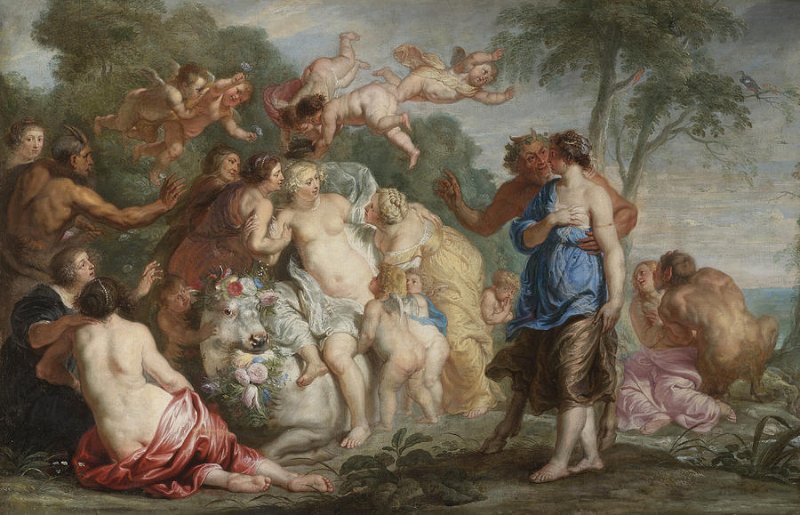 Rape of Europa Painting by Follower of Peter Paul Rubens