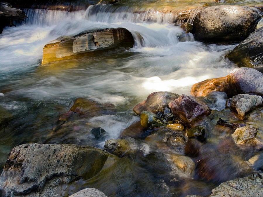 Rapids and Boulders Photograph by Sally Weigand