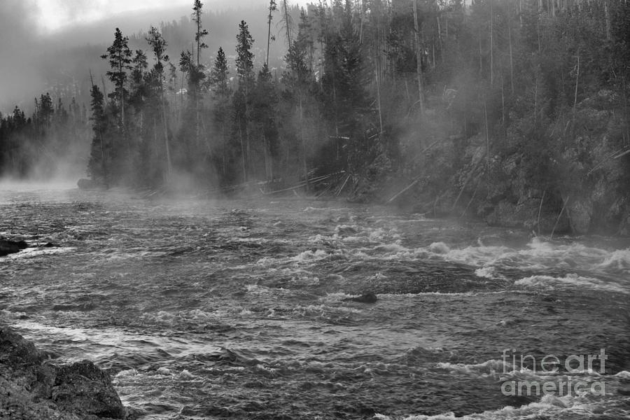 Rapids and Morning Mist Photograph by Nadalyn Larsen