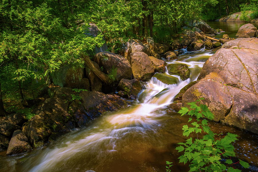 Rapids in Upper Daves Falls Photograph by Chuck De La Rosa