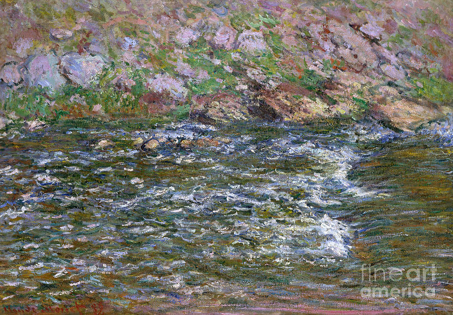 Rapids on the Petite Creuse at Fresselines, 1889 Painting by Claude Monet