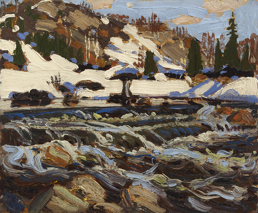 Rapids Painting by Tom Thomson