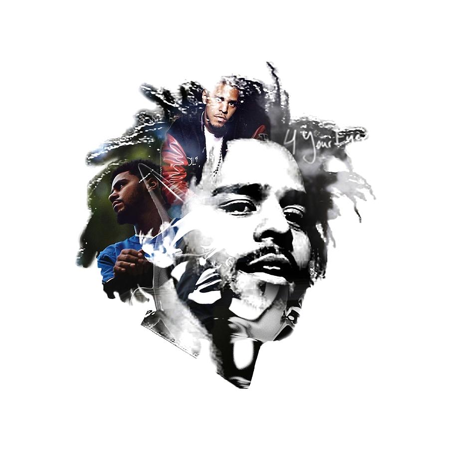 Drake Digital Art - Rappers head by Nina Swastika
