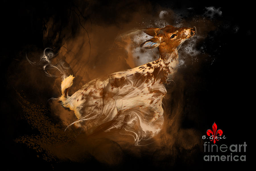 Rare Spotted Deer Digital Art by Barbara Hebert