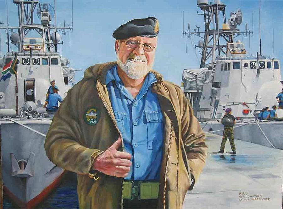 South African Navy Painting - Ras by Tim Johnson