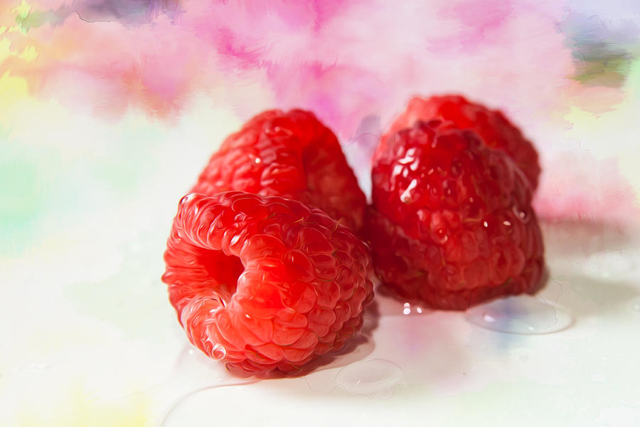 Raspberries Photograph by Christine Sponchia