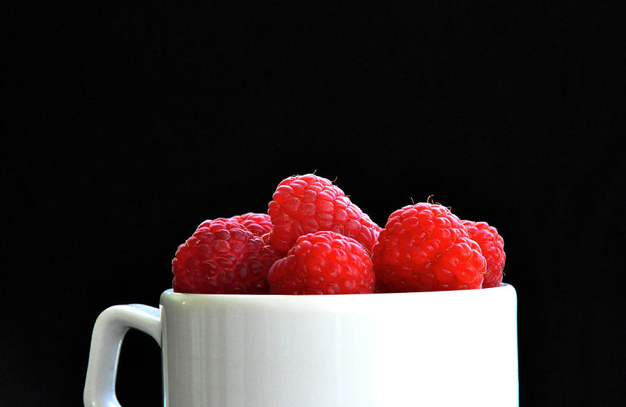 Raspberry Photograph - Raspberries by Damijana Cermelj