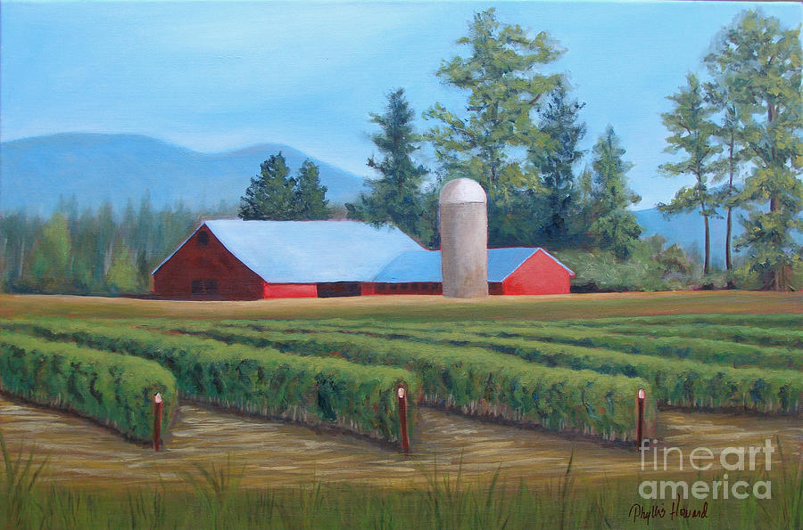 Raspberry Fields Forever Painting by Phyllis Howard