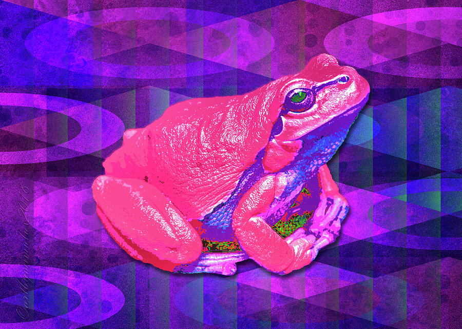 Raspberry Frog Digital Art by Mimulux Patricia No