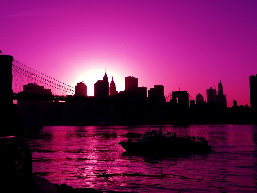 Boat Photograph - Raspberry Ice In Silhouette by Kendall Eutemey