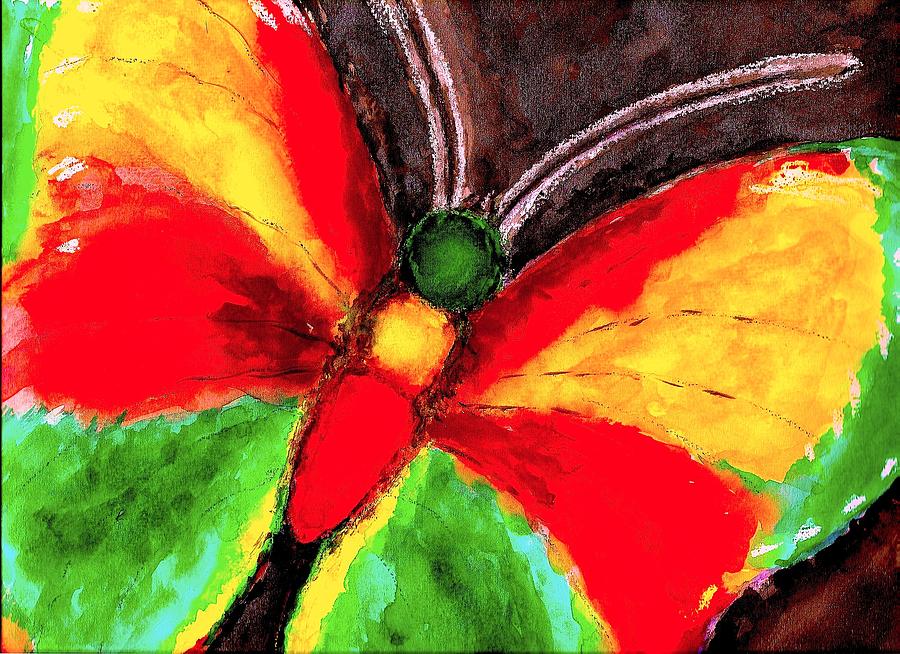 Rasta Butterfly Mixed Media by William Burgess - Pixels