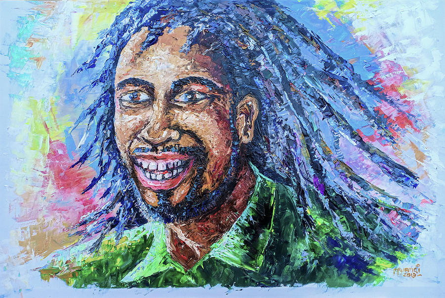 Rasta Man Painting by Anthony Mwangi