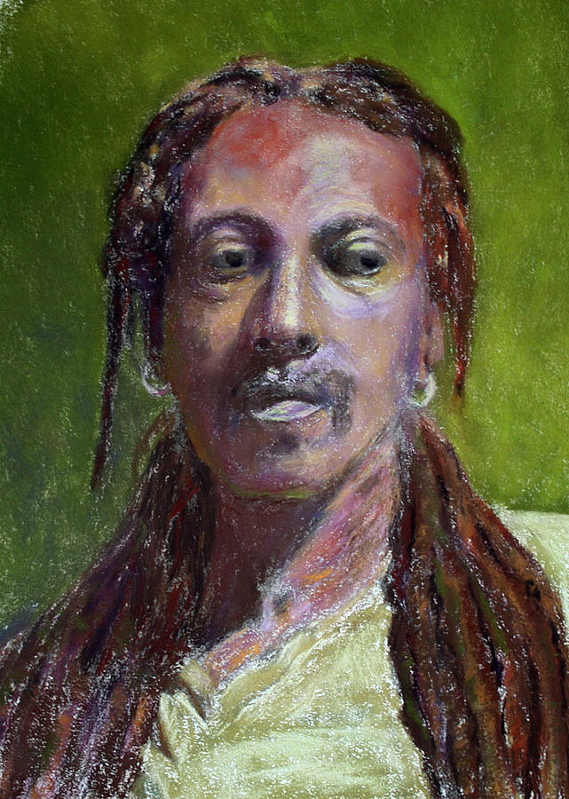 Man Painting - Rasta Man by Cherri Lamarr Man Painting - Rasta Man by Cherri Lamarr