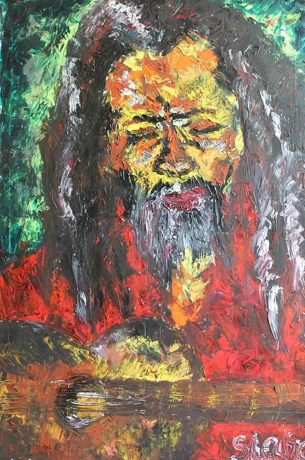 Rasta Man Painting by Sladjana Lazarevic