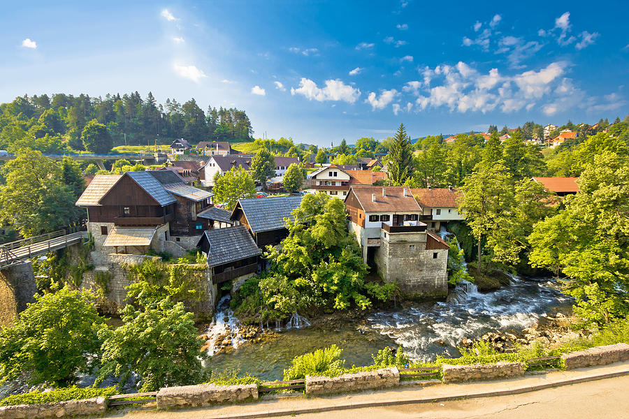 Rastoke village in green nature Photograph by Brch Photography