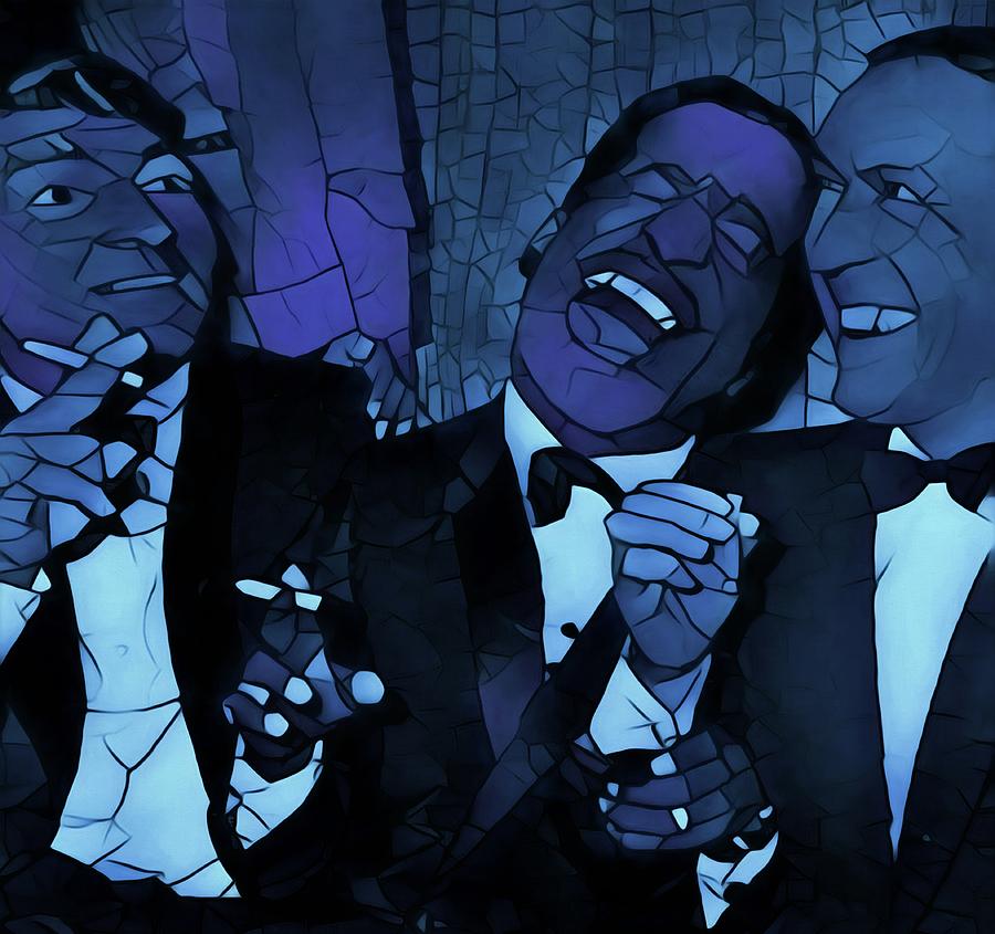 Rat Pack Cool Graphic Abstract Painting by Dan Sproul