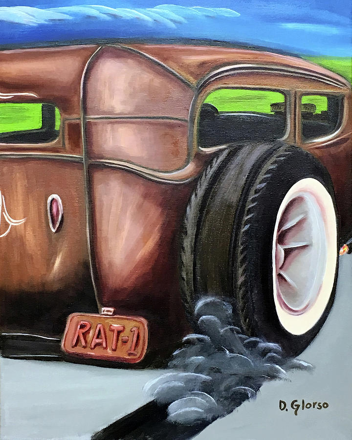 Rat Rod 1 Painting by Dean Glorso