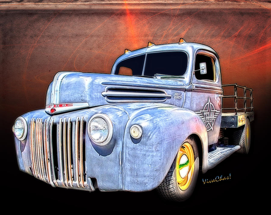 Rat Rod Flatbed Truck Texana Digital Art by Chas Sinklier
