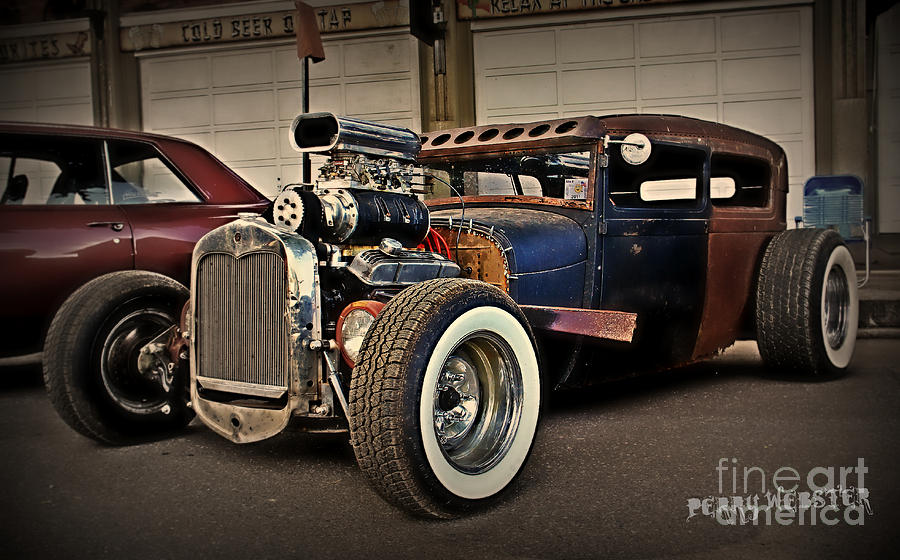 Rat Rod Scene Photograph by Perry Webster