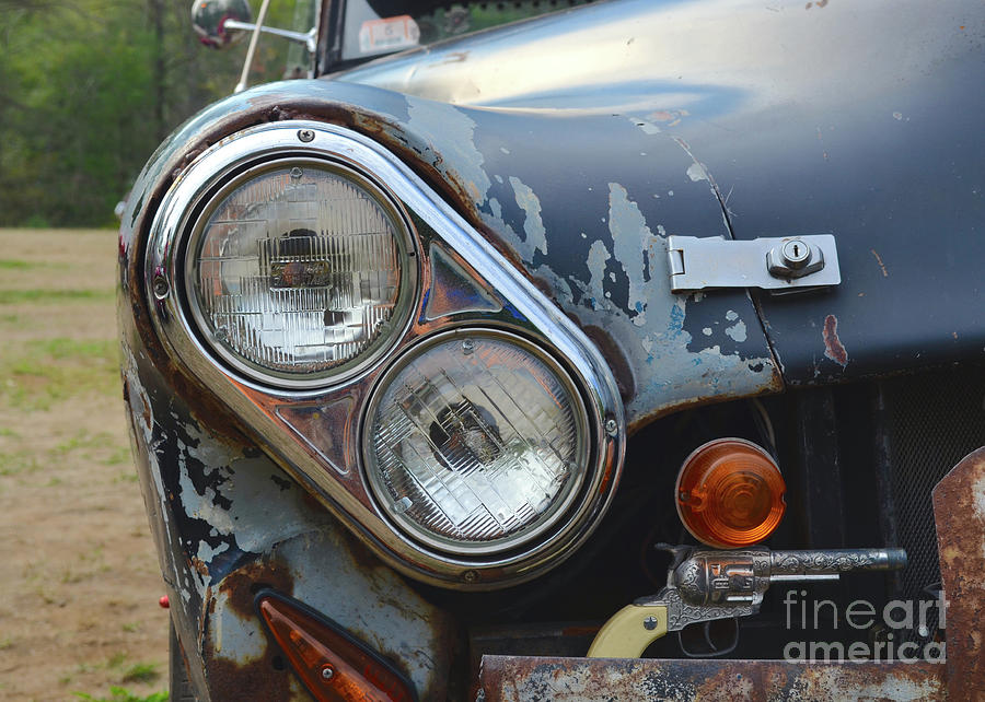 Rat Rods - 1952 Dodge Headlights Photograph by Jason Freedman