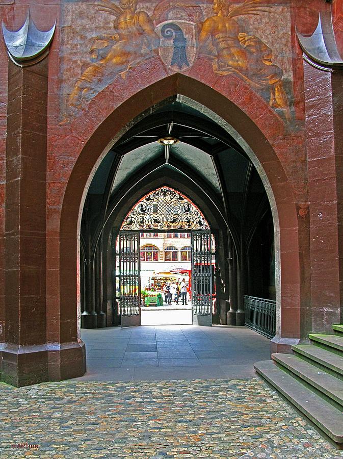 Rathaus Arch Basel Photograph by Martine Murphy