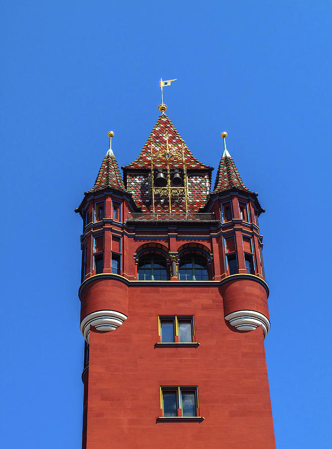 Rathaus Tower Photograph by Sally Weigand