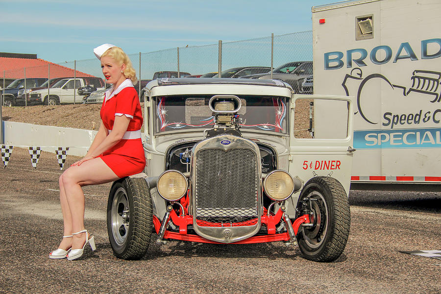 Ratrod pinup Photograph by Darrell Foster