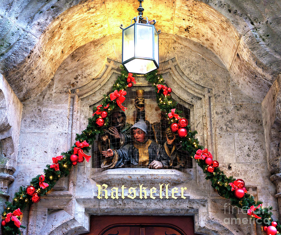 Ratskeller Christmas Munich Photograph by John Rizzuto