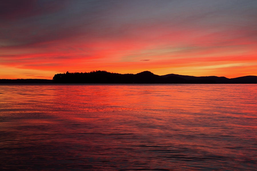 Rattlesnake Island Sunrise Photograph by Lake Winnipesaukee Photography