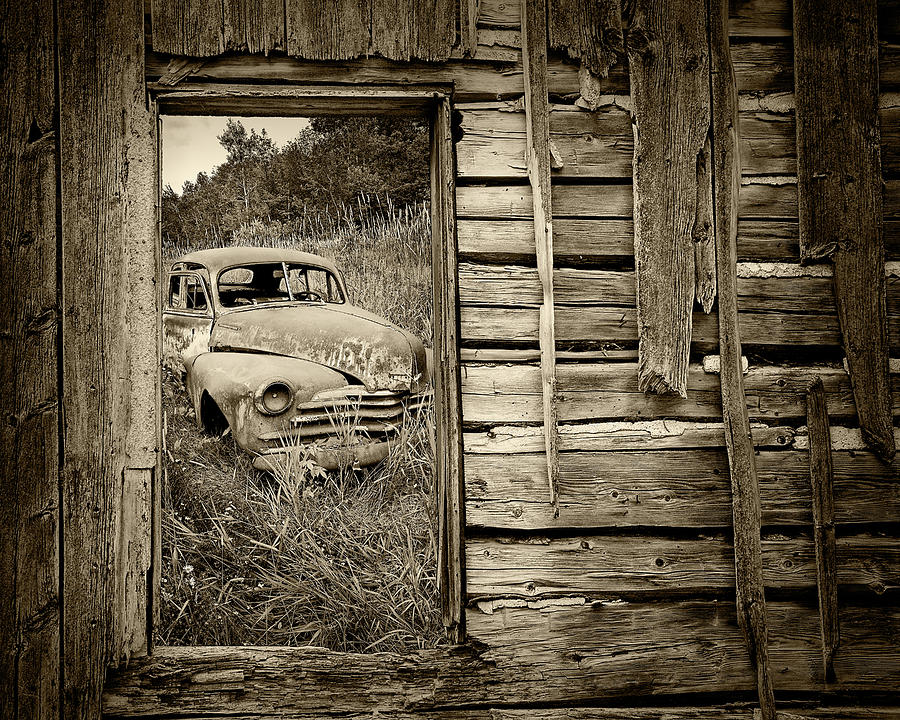Ravages of Time in Sepia Tone Photograph by Randall Nyhof