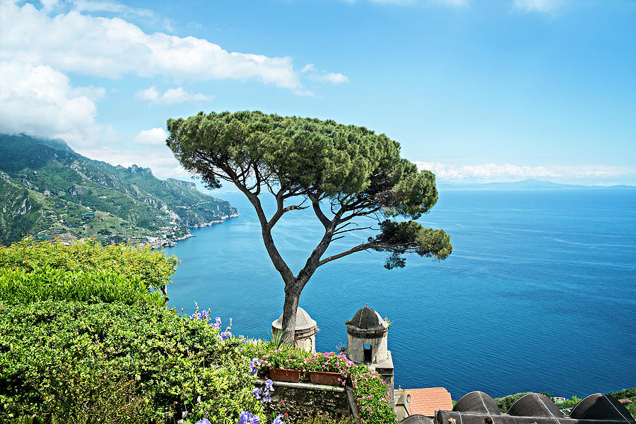 Ravello - where the sky meets the sea Photograph by Catherine Reading