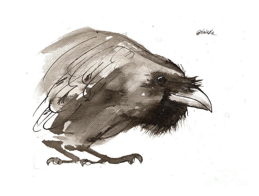 Raven 2018 05 31 Painting by Ang El