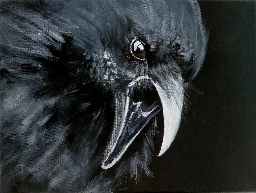Raven Caw Painting by Pat Dolan
