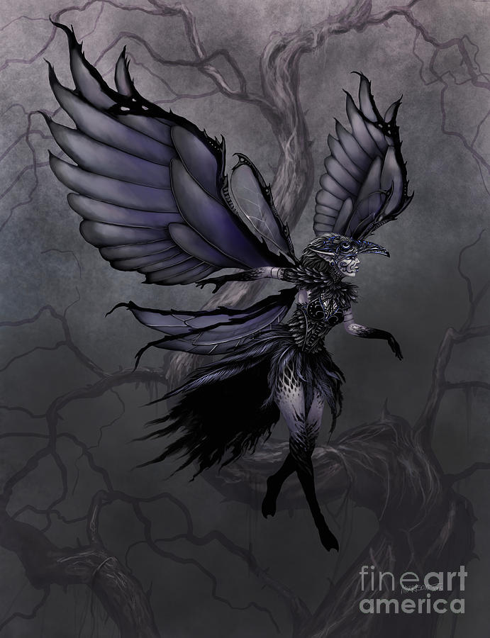 Raven Fairy Digital Art by Stanley Morrison