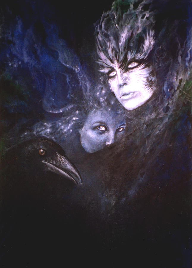 Raven Gods Painting by Ragen Mendenhall