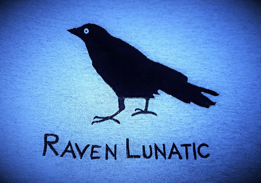Raven Lunatic Cyan Photograph