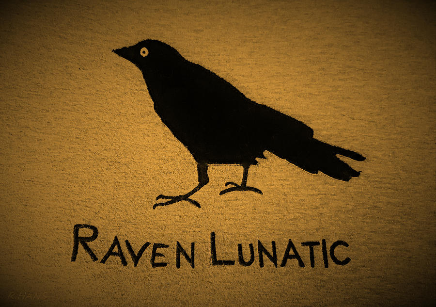 Raven Lunatic Orange Photograph by Rob Hans