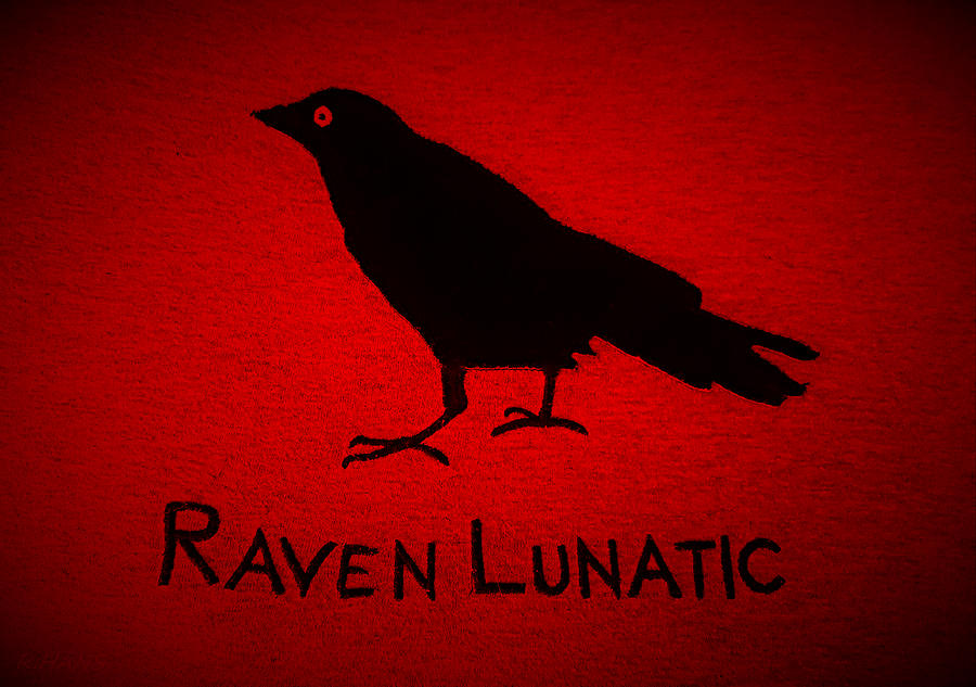 Raven Lunatic Red Photograph by Rob Hans