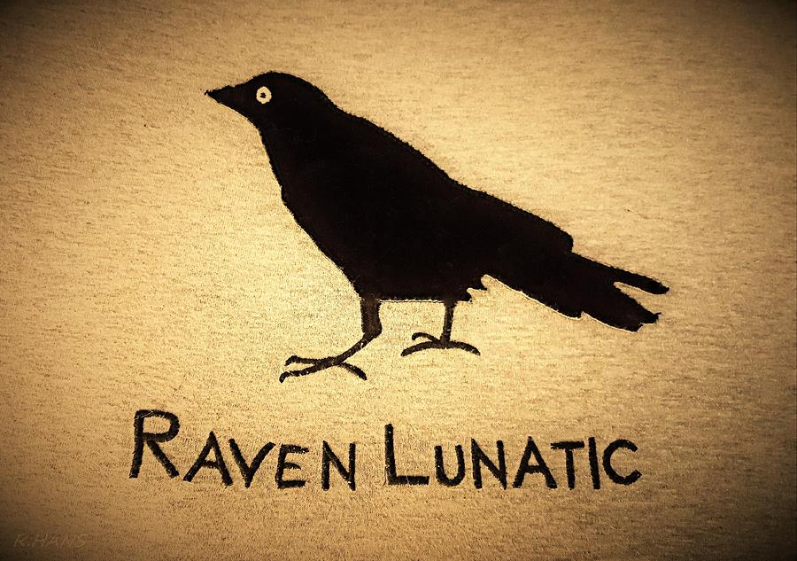 Raven Lunatic Sepia Photograph by Rob Hans