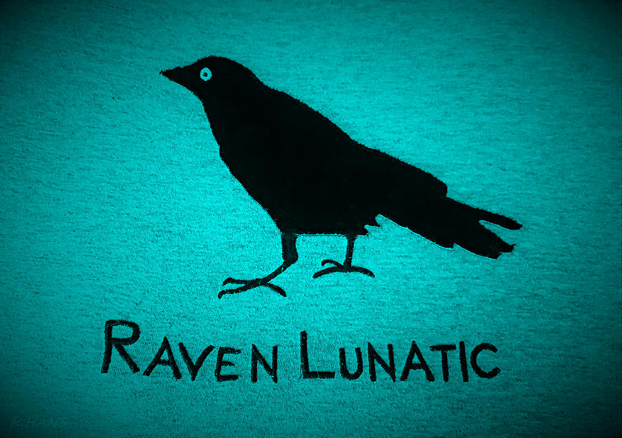 Raven Lunatic Turquoise Photograph by Rob Hans