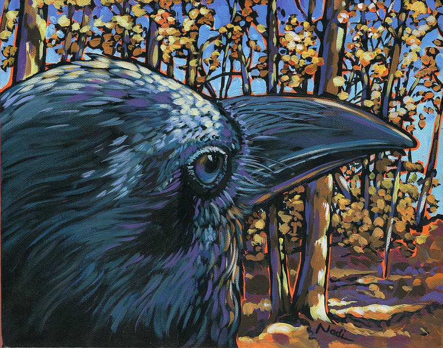 Raven Painting by Nadi Spencer