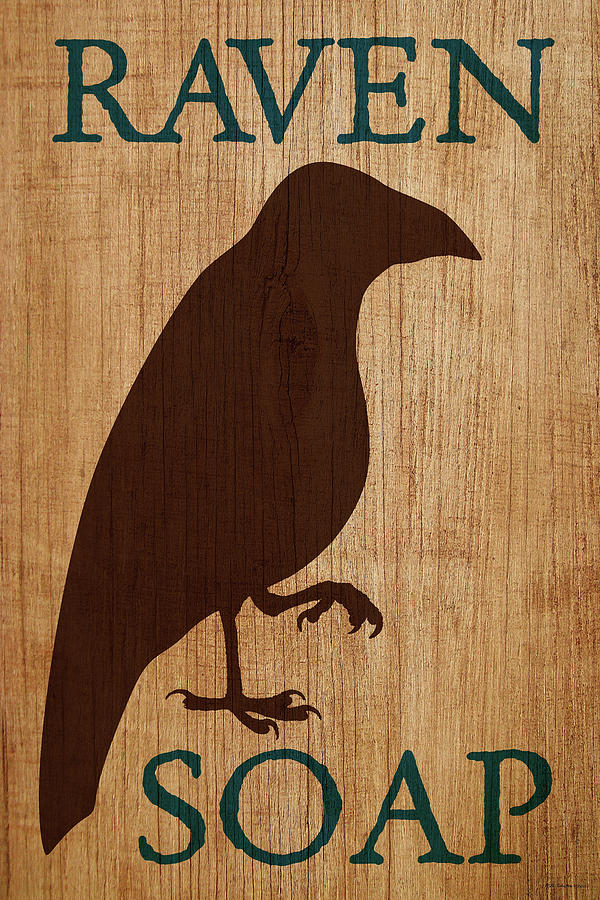 Raven Soap Digital Art by WB Johnston