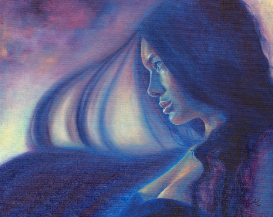 Raven Sunrise Painting by Ragen Mendenhall
