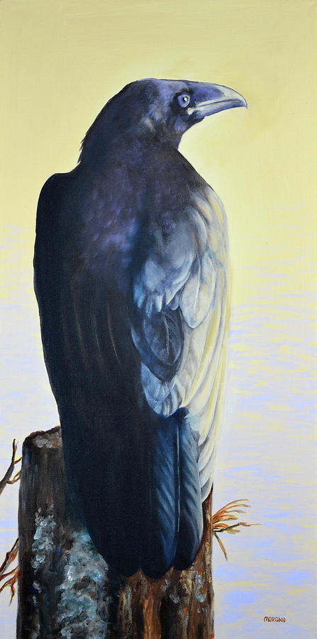 Raven Painting by Tom Morgan