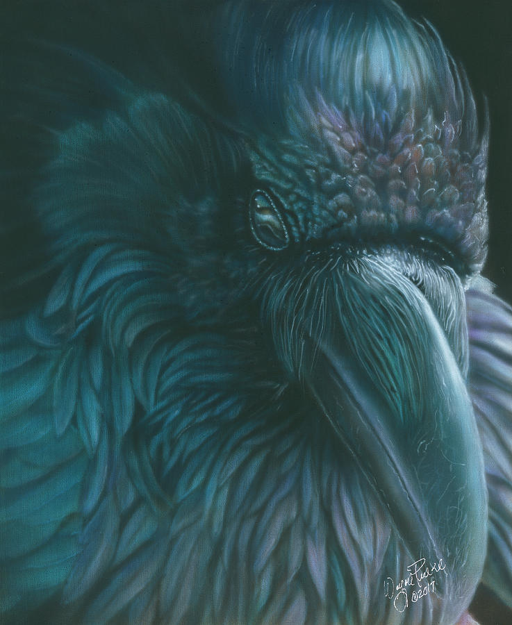 Raven Painting - Raven by Wayne Pruse